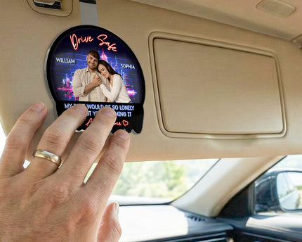 Custom Photo I Love You - Personalized Car Visor Clip - Special Gift For Couple, Him, Her