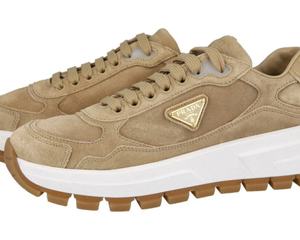 Men's Prada Montecarlo Re-Edition 2005 Leather Beige Sneakers