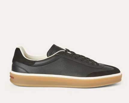Men's Loro Piana Tennis Walk Black Sneakers