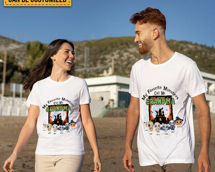 My Favorite Monsters Call Me - Halloween T-shirt - Gift For Friend- Customized T-shirt Happy Halloween