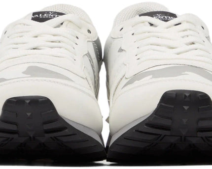 Men's Valentino Camo Rock Runners White & Silver Sneakers
