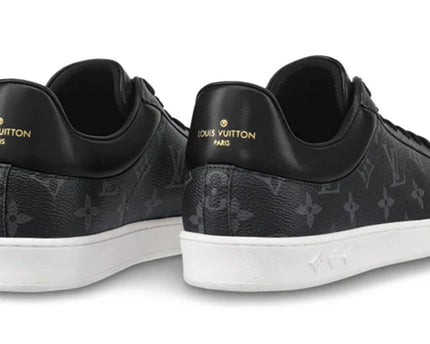 Men's Louis Vuitton Luxembourg Trainer Black Logo Monogram Sneakers
