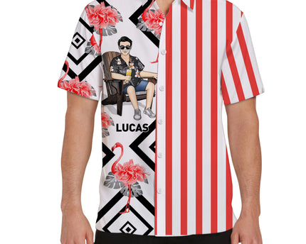 Cool Man Summer Hawaii Cool Customization- Personalized Customized Hawaiian shirt - Summer Hawaiian shirt