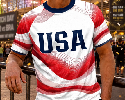 Personalized USA Soccer Jersey Shirt for Men, Custom Name and Number USA 2026 Football Jersey, Birthday Gift for Soccer Lovers, Sports Fans, Unstoppable On The Field