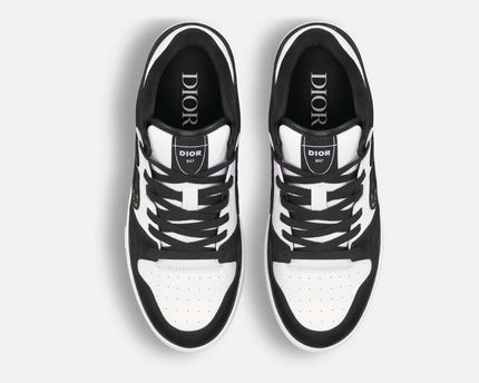 Men's Dior B57 Low-Top Black And White Sneakers
