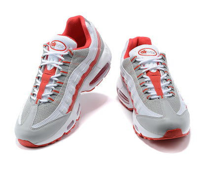 Men's Nike Air Max 95 Grey Fog Hyper Red Shoes