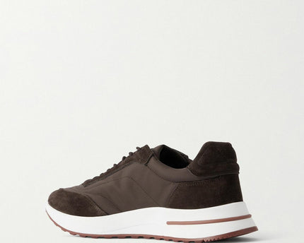 Men's Clothbase Loro Piana Brown Sneakers