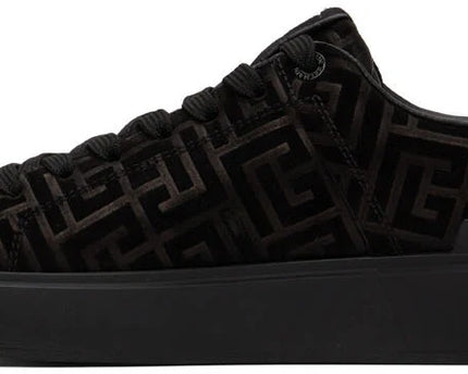 Men's Balmain B-Court Jacquard Black Sneaker