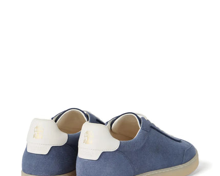 Men’s Brunello Cucinelli Suede Ice Blue Sneakers