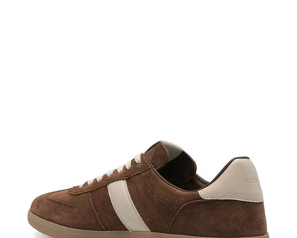 Men's Tom Ford Suede Sneakers With Panels Chocolate Brown