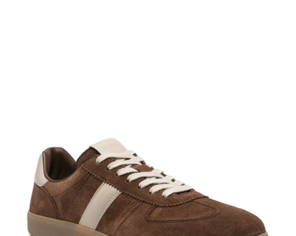 Men's Tom Ford Suede Sneakers With Panels Chocolate Brown
