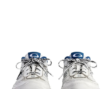 Men' Balenciaga Hamptons Worn-out Trainers White Sneaker