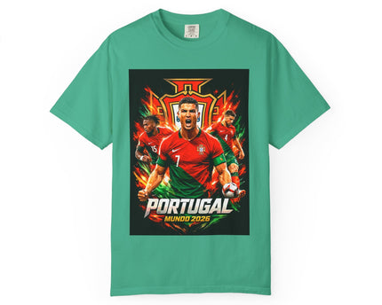 Portugal Football Poster T-Shirt, Ronaldo Mundo 2026 World Cup, CR7, Portugal Flag