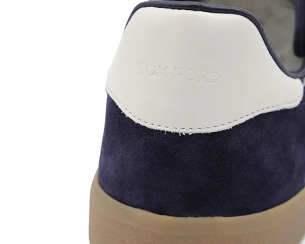 Men's Tom Ford  Archer Suede Dark Blue Sneakers