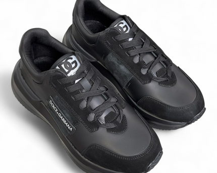 Men's Dolce & Gabbana Low-Top Platform Black Sneakers