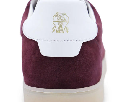 Men’s Brunello Cucinelli Suede Bordeaux Sneakers