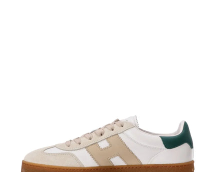 Men's Hogan Cool Suede Platform Natural White Sneakers