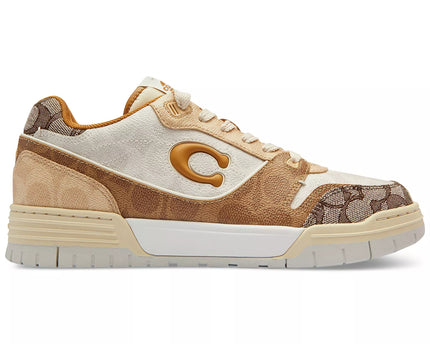 Men's COACH SoHo Leather Lace-Up Casual Multi Sneakers