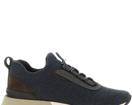 Men’s Brunello Cucinelli Mesh Navy Blue Sneakers