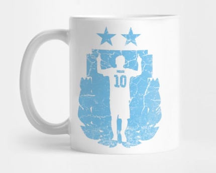Football World Cup Messi Shadow Designer Coffee Mug