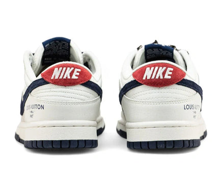 Men's SB Dunk Low x Louis Vuitton Grey Blue Red Sneakers