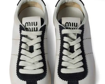 Men's Miu Miu Low Top White Sneaker
