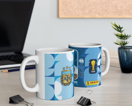 Argentina Soccer Player Lautaro Martínez Mug —  Ceramic Coffee Cup, World Cup 2026