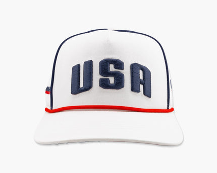 US Soccer White Podium Snapback