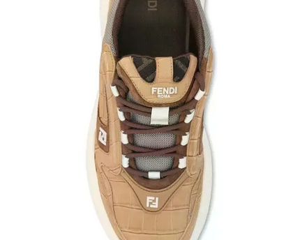 Men's FENDI Sneaker Fendi Force Brown Sneakers