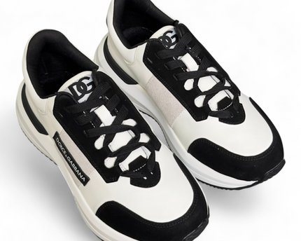 Men's Dolce & Gabbana Low-Top Platform White And Black White Sneakers