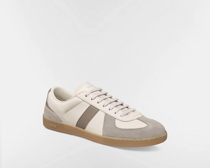 Men's Dior B01 Matchpoint Calfskin with Gray Suede Sneakers