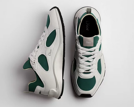 Men's Dior Mile White Green Sneakers
