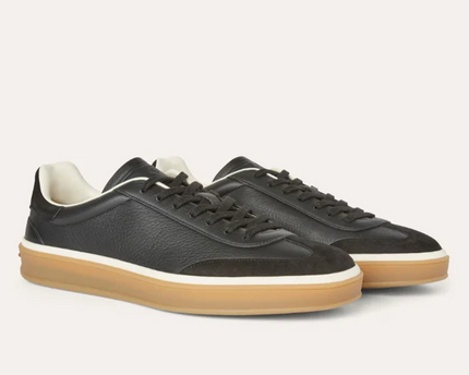 Men's Loro Piana Tennis Walk Black Sneakers
