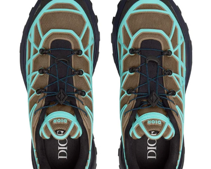 Men's Dior B31 Runner Khaki Technical Mesh Sneakers