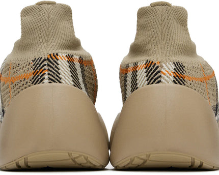 Men’s Burberry burbery Neptune Check Knit Sand Ip Check Sneakers