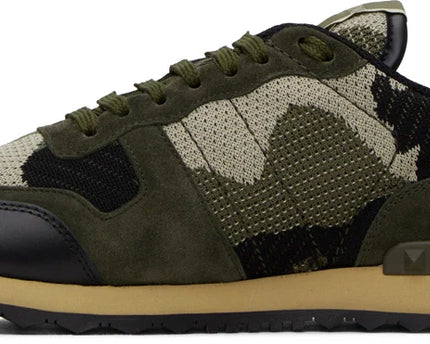 Men's Valentino Garavani Rockrunner Olive Beige Sneakers