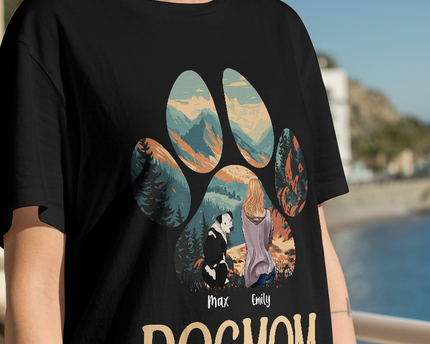Dog Mom Personalized Custom T-Shirt Gift For Dog Lovers