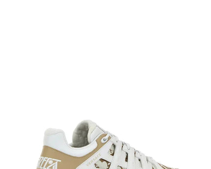 Men's Versace Men's Trigreca Lace Up Barocco Print White Sneakers