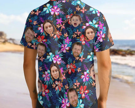 Custom Photo With Beloved Ones - Personalized Customized Hawaiian shirt
