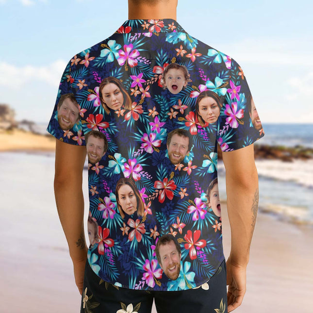 Custom Photo With Beloved Ones - Personalized Customized Hawaiian shirt