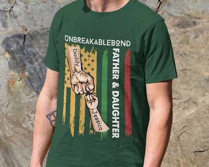 Father & Daughter Unbreakablebond - Personalized Custom T-Shirt