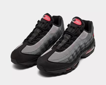 Men's Nike Air Max 95 Black Bright Crimson Shoes