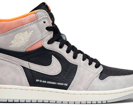Men's Air Jordan 1 High 'Neutral Grey Hyper Crimson’ Shoes