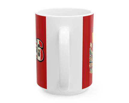 Spain World Cup 2026 Mug, Red Ceramic Coffee Cup, Spain Flag, Soccer Fan Gift
