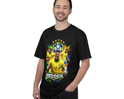 Brazil Soccer Players T-Shirt, 2026 World Cup Back Design, Brasil Flag