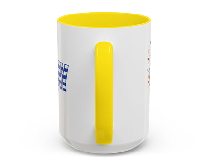 Uruguay Vamos Uruguay Mug, Accent Coffee Mug, Soccer World Cup, Gift for Dad