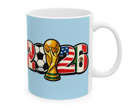 Argentina World Cup 2026 Soccer Mug ,  Argentina Flag, Ceramic Coffee Mug, Gift For Dad