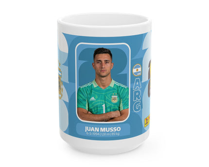 Argentina Soccer Player Juan Musso Mug – Ceramic Coffee Cup, World Cup 2026