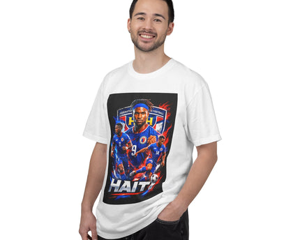 Haiti Soccer Players T-shirt, 2026 World Cup Back Graphic, Haiti Flag