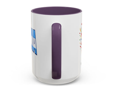 Argentina Vamos Argentina Mug , Accent Coffee Mug, Flag Text Design